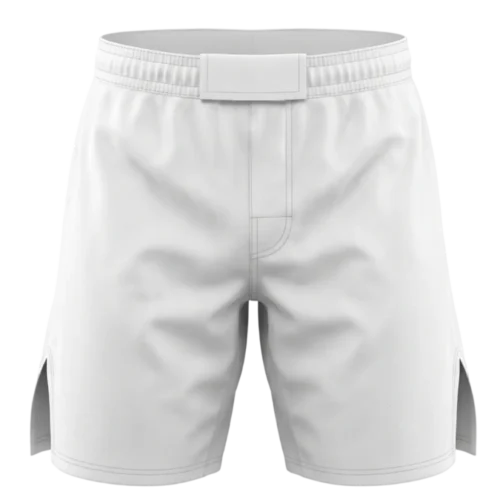white-shorts-mma Short de MMA personnalisé